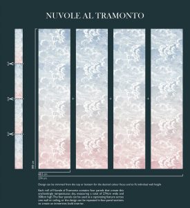 NUVOLE AL TRAMONTO 114/3007 (kol. FORNASETTI)