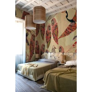 PENCIL BIRDS TAPETA WALL&DECO