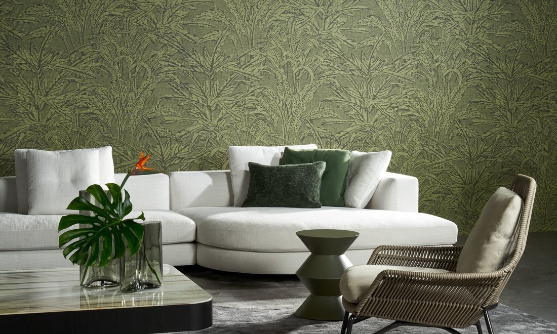 Tapeta Arte Manovo 22021 Dark Grass Savanna - botaniczna