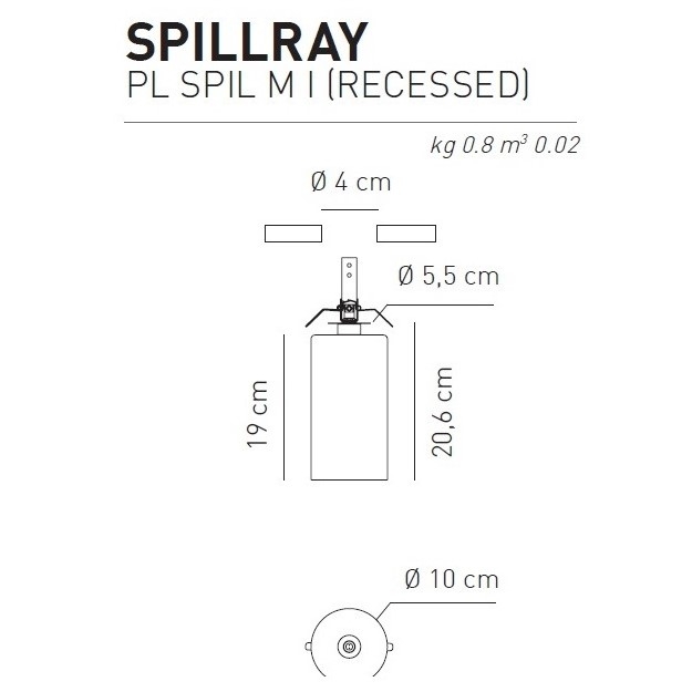 SPILLRAY MI LAMPA SUFITOWA AXO LIGHT