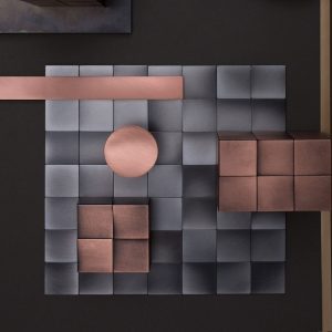 Square 50 De Castelli mozaika z metalu