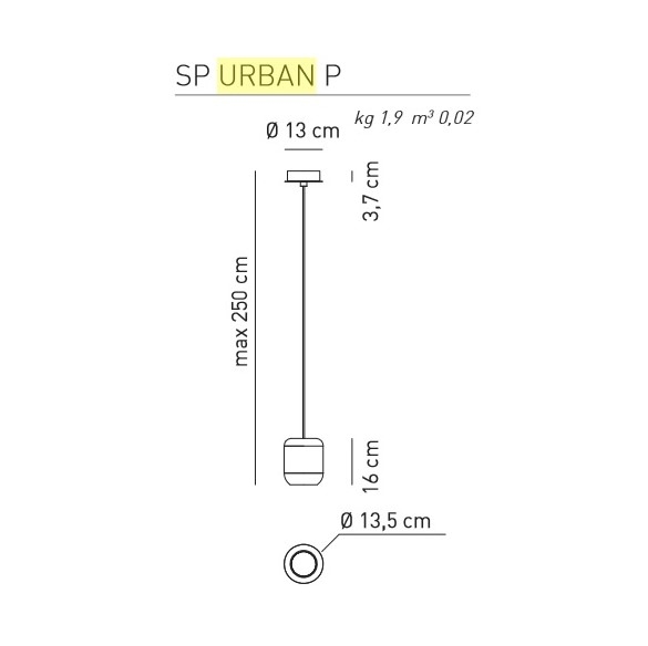 URBAN LAMPA WISZĄCA AXO LIGHT