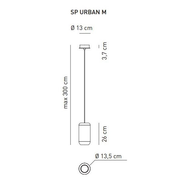 URBAN LAMPA SUFITOWA AXO LIGHT