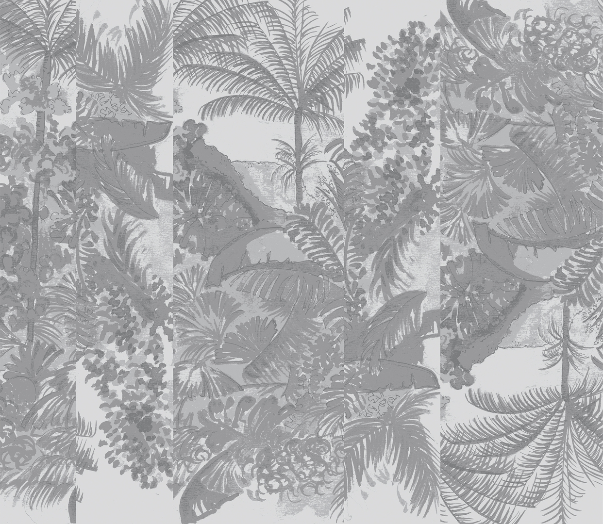 Tapeta Wall&Deco Jungle Cut WDJU2202