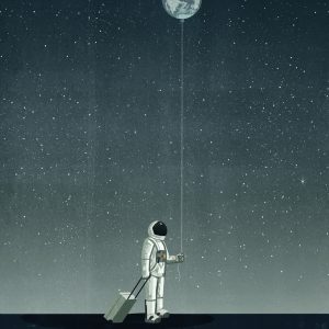 Tapeta Wall&Deco 2024 Walking with the Moon| WDWM2401