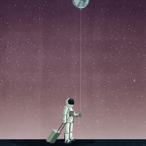 Tapeta Wall&Deco 2024 Walking with the Moon| WDWM2402