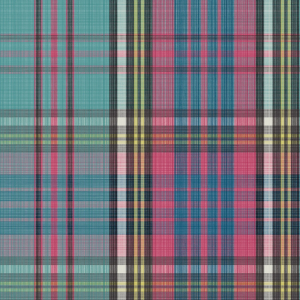 Tapeta Cole & Son x Vivienne Westwood MacAndreas Tartan Cyan & Magenta 130/1001