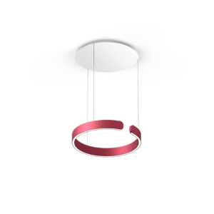 Lampa wisząca Mito sospeso rosso intenso Ø40 – colors by OCCHIO