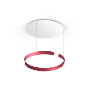 Lampa wisząca Mito sospeso rosso intenso Ø60 – colors by OCCHIO