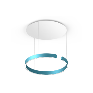Lampa wisząca Mito sospeso blu vivace Ø60 – colors by OCCHIO