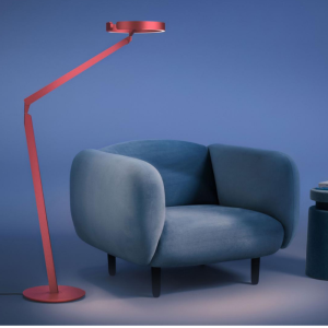 Lampa podłogowa Gioia lettura rosso intenso – colors by OCCHIO