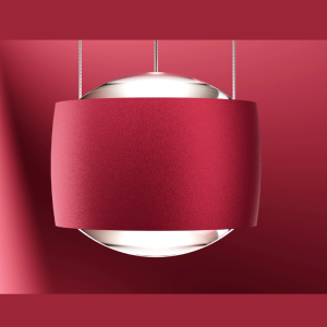 Lampa wisząca Sento sospeso rosso intenso – colors by OCCHIO